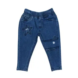 H by Hamleys Infants Boys Blue Solid Jeans-picture-22