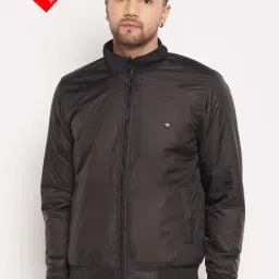 Okane Black & Brown Regular Fit Reversible Jacket-picture-13