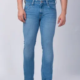 Spykar Light Blue Cotton Bootcut Fit Jeans-picture-16