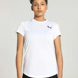 Puma White Logo Print Sports T-Shirt-image-42