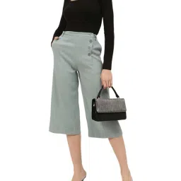 Centrestage Grey Mid Rise Culottes image 5