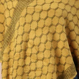 showoffff SHOWOFF Mustard Geometric Print Poncho image 5