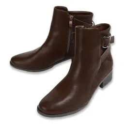 Ginger by Lifestyle Women's Brown Casual Booties image 5