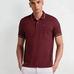 Arrow Sport Maroon Regular Fit Polo T-Shirt-image-27