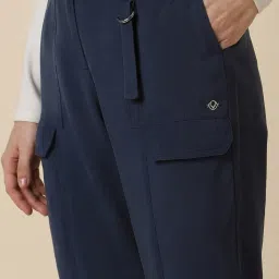Allen Solly Navy Mid Rise Trousers image 5