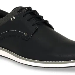 Byford by Pantaloons Men's Black Derby Shoes image 5