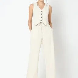 Vero Moda Beige Regular Fit Waistcoat image 5