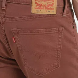 Levi's 512 Brown Slim Tapered Fit Jeans image 5