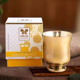 IRIS Gold Collection White Celeste Hurricane Choco Orange Fragrance Candle-picture-11