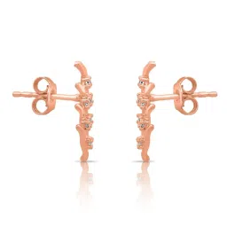 Zavya 925 Sterling Silver Lavish Rose Gold Plated Earrings for Women image 5