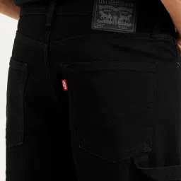 Levi's Black Loose Fit Solid Jeans image 5