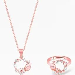 GIVA 925 Sterling Silver Rose Gold Set for Women-image-75