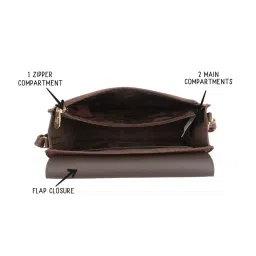 Baggit Brown Textured Small Cross Body Bag image 5