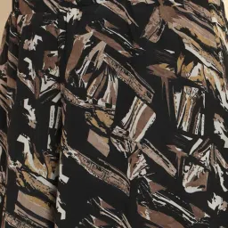 Trend Arrest Black Printed Flared Fit High Rise Palazzos image 5