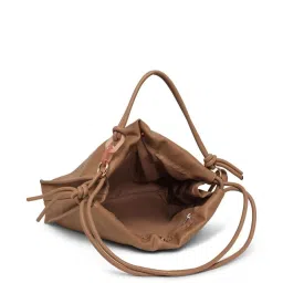 Accessorize London Ruched Mink Solid Medium Shoulder Handbag image 5