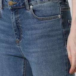 Only Light Blue Blended Regular Fit Mid Rise Jeans image 5