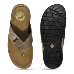 Woodland Men's Khaki Thong Sandals image 5