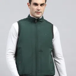 Monte Carlo Men Mock Collar Solid Casual Sporty Jacket image 1