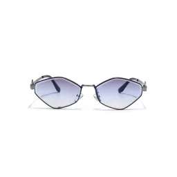 Voyage Unisex Irregular Blue Lens Blue Frame Sunglasses - MG7522 (52) image 2