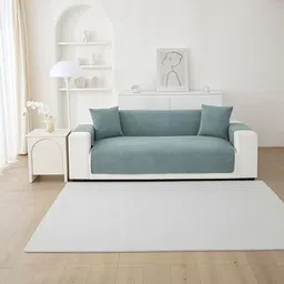 HOMETHREADS Green & Sea Green Sofa Cover-picture-35