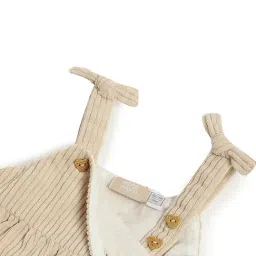 Chicco Girls Light Natural Regular Fit Dungaree image 4