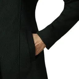 Allen Solly Dark Green Solid Overcoat image 5