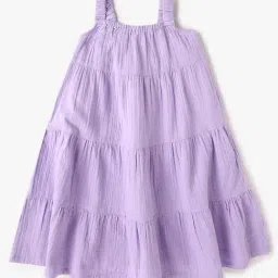 GAP Girls Purple Cotton Solid Dress-image-56