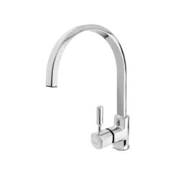 CERA Gayle Table Mount Sink Mixer with Swivel Spout and Braided Connection Pipe, F1014551 image 3
