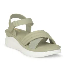 Bata Comfit Women's Green Ankle Strap Sandals image 3