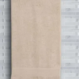 Maspar Beige Cotton Bath Towel (Medium)-picture-24