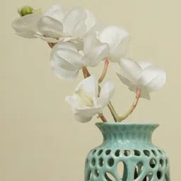 Pure Home and Living White Polyester Solid Flower Stems-image-40