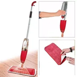 DeoDap 360° Rotation Aluminum Microfiber Spray Mop Pad Assorted Color for Floor Cleaning, 1739 image 4