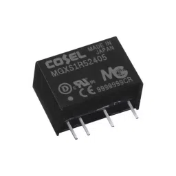 Cosel DC-DC Converter MGXS1R5 5V DC/ 300 mA Output 6-60 V DC Input 1.5W Through Hole +85°C max Temp -40°C, MGXS1R52405-image-0