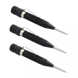 Buyohlic International Automatic Center Punch Pen Type with Adjustable Force Hardened and Ground for Punching, Marking, and Scribing, ZM-6RDL-XZD0 (Pack of 3)-image-2