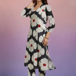 GoSriKi Women Floral Printed Regular Kurta with Palazzos-picture-33