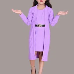 FASSY Girls Striped A-Line Dress-image-48