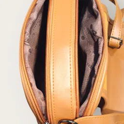 ROYAL CHAALS Brand Logo Self Design Structured Sling Bag With Tasselled image 2
