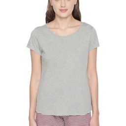 Dreamz by Pantaloons Grey Textured T-Shirt-picture-26
