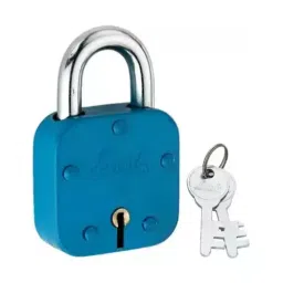 Link 54 mm Stainless Steel Polished Finish 2 Keys Padlock image 1