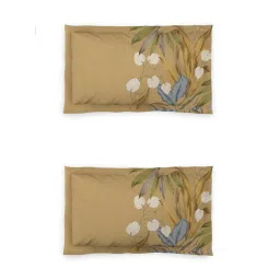 Ddecor Live Beautiful Cotton Grey Ethnic 144 Tc Fitted King Bedsheet with 2 Pillow Covers image 4