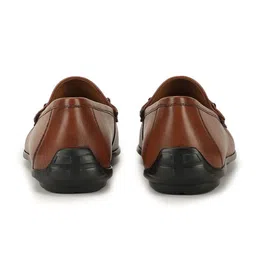 GUESS Men Solid Leather Loafers image 4