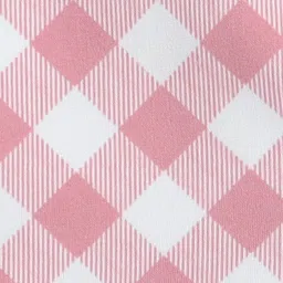 Taffykids Sleeveless Checked Crop Top - Pink & White image 5