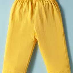 OHMS Single Jersey Knit Full Sleeves Night Suit With Space Theme Print Pack Of 2 - Yellow & White image 4