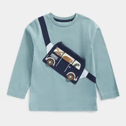 mothercare Boys Solid Round Neck Pure Cotton T-shirt-picture-14