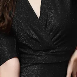 KASSUALLY Black Textured Jumpsuit image 5