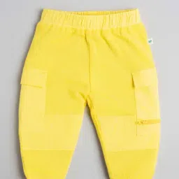 Ed-a-Mamma Infant Boys Yellow Cotton Joggers-image-46