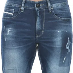 Numero Uno Classic Indigo Skinny Fit Distressed Jeans image 5