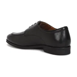 Louis Philippe Men's Black Derby Shoes image 5