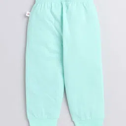 Bumzee Kids Mint Green & Yellow Cotton Color Block T-Shirt Set image 5