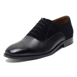 Louis Stitch Men's Obsidian Black Brogue Shoes image 5